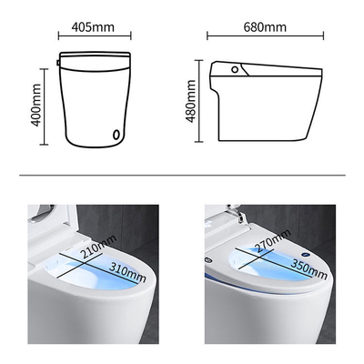 Heißer Verkauf von Sanitärartikeln, intelligente Sitzheizung, Keramik, automatische intelligente Toilette