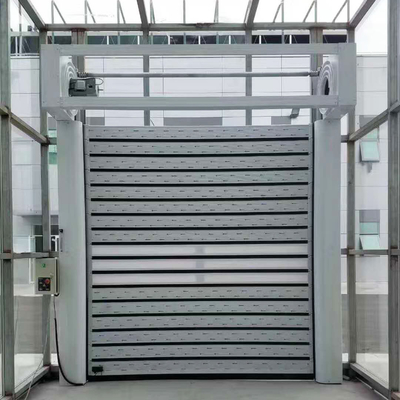 Hochgeschwindigkeitsrollen-Fensterladen-Aluminiumlegierungs-Material und kundengebundene Farbharte Platten-Tür mit Schaum-Isolierung
