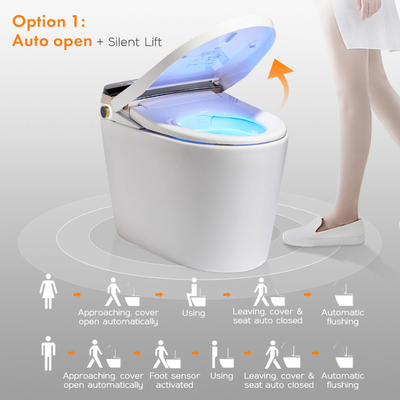 Luxusbadezimmer-Sensor-elektrisches automatisches ebenes WC-Bidet-intelligente intelligente Toilette