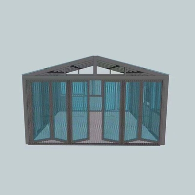 Balkon frei stehend Sonnenschein Haus Wintergarten Aluminiumrahmen Schrägdach Sonnenzimmer