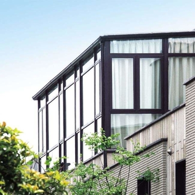 Balkon frei stehend Sonnenschein Haus Wintergarten Aluminiumrahmen Schrägdach Sonnenzimmer