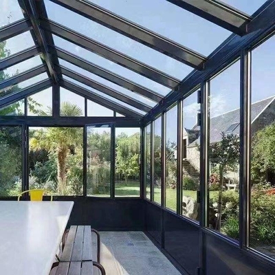 Balkon frei stehend Sonnenschein Haus Wintergarten Aluminiumrahmen Schrägdach Sonnenzimmer
