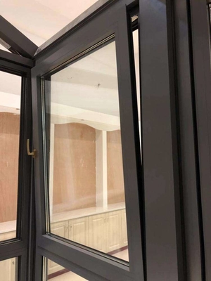 Doppelverglaserte Fenster und Türen Hersteller Aluminiumrahmen Neigungs- und Drehfenster