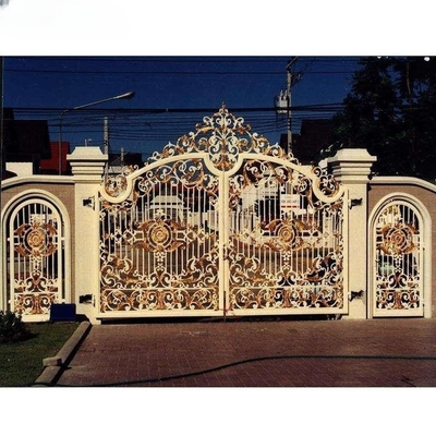 Luxus Antike Schmiedeeisen Rohr Entwürfe Haupttor für Haus Garten oder im Freien