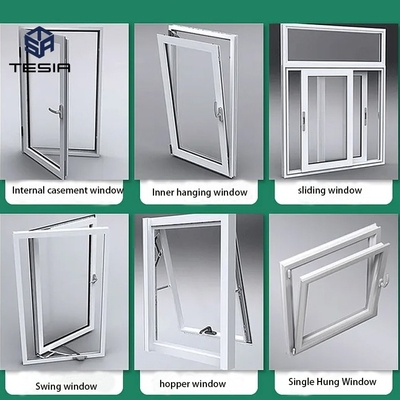 TESIA Doppelverglasung, gehärtet, hochwertige Aluminiumlegierung, Schiebefenster und -türen