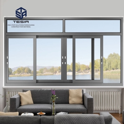 TESIA Doppelverglasung, gehärtet, hochwertige Aluminiumlegierung, Schiebefenster und -türen