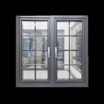 Aluminium-stoßfeste Windows-Doppelverglasung des Flügelfenster-GB/T8814