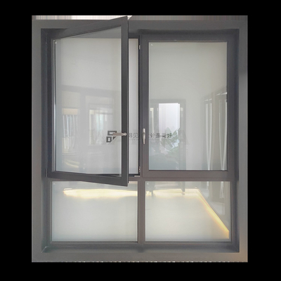 Aluminium-stoßfeste Windows-Doppelverglasung des Flügelfenster-GB/T8814