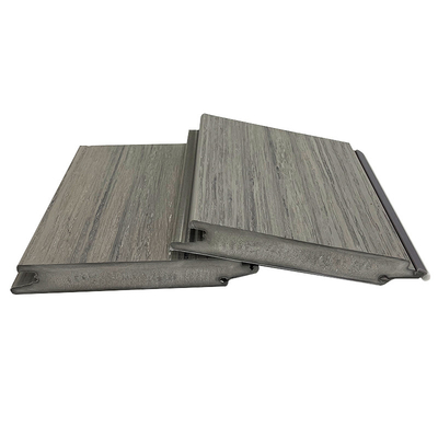 18mm Matt Plastic Wood Grain Flooring beständiger zusammengesetzter UVdecking PVCs