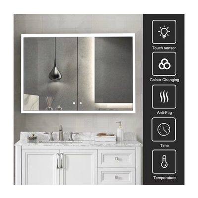 CER SAA IP44 fertigte Badezimmer-Kabinette anodisierte an der Wand befestigte AluminiumEitelkeit besonders an