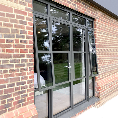 Minimalismus-doppelverglaste Aluminiummarkise Windows für Keller
