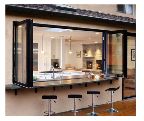 Schalldichte 1.6mm starke panoramische Glas-Windows-Aluminiumhurrikan-Auswirkung Windows