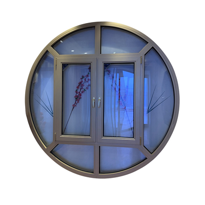 1.2-2.0mm starker Aluminiumrahmen Windows reparierte obersten runden Kreis Windows
