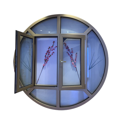 1.2-2.0mm starker Aluminiumrahmen Windows reparierte obersten runden Kreis Windows