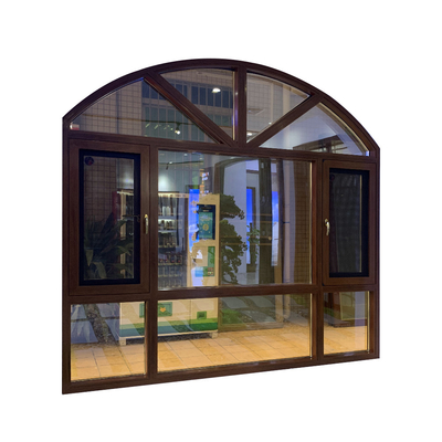 1.2-2.0mm starker Aluminiumrahmen Windows reparierte obersten runden Kreis Windows