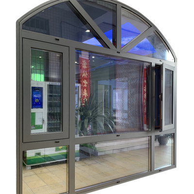 1.2-2.0mm starker Aluminiumrahmen Windows reparierte obersten runden Kreis Windows