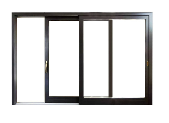 CER horizontales doppeltes Glas gleitendes Aluminium-Windows und Türen mit Grill