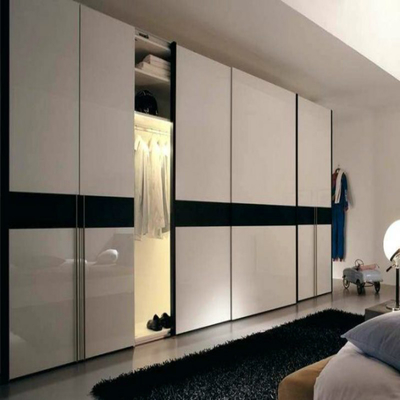 Modischer fester hölzerner Weg in Wandschrank-Organisator-Mirror Sliding Doors-Garderoben für Kleidung