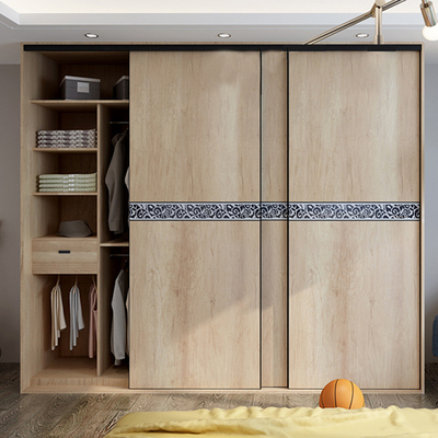 Modischer fester hölzerner Weg in Wandschrank-Organisator-Mirror Sliding Doors-Garderoben für Kleidung