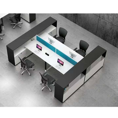 Moderne modulare Büro-Arbeitsplätze verteilt Schreibtisch-Privatleben-Platte des Sitzer-2 4 6