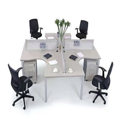Der Mode-ISO9001 Sitzer-Zelle Kraftstoffreglers Büro-Fach-Glasder wand-4 moderne Schreibtisch-Teiler