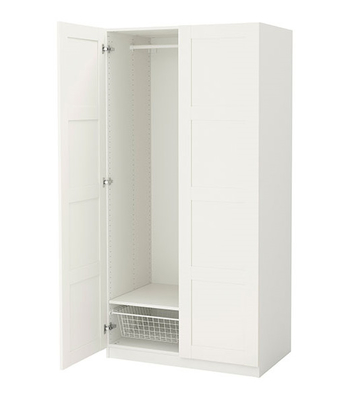 Fensterladen der Spanplatten-3, der die Garderobe errichtet im Wandschrank für kleines Schlafzimmer schiebt