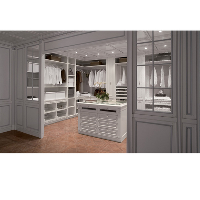 Kundengebundener glatter weißer Weg in der Wandschrank-wasserdichten Garderobe mit Frisierkommode