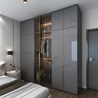 18mm Melamin-Spanplatte fertigte Garderoben-einzelnes Schlafzimmer-Speicher-Kabinett besonders an
