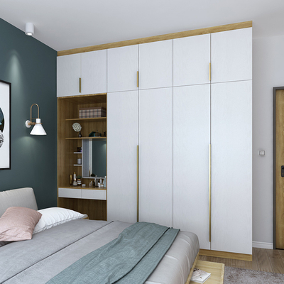 18mm Melamin-Spanplatte fertigte Garderoben-einzelnes Schlafzimmer-Speicher-Kabinett besonders an