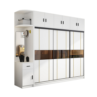 TESIA fertigte Garderoben-Schlafzimmer-Möbel-Glasschiebetür-Speicher-Kabinett besonders an