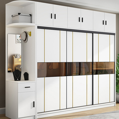 TESIA fertigte Garderoben-Schlafzimmer-Möbel-Glasschiebetür-Speicher-Kabinett besonders an