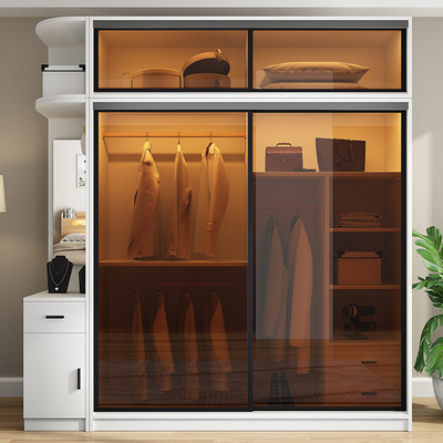 TESIA fertigte Garderoben-Schlafzimmer-Möbel-Glasschiebetür-Speicher-Kabinett besonders an