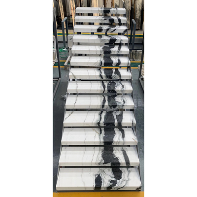 Treppen-Naturstein-Wendeltreppe Soem-ODM Panda Black And White Marble