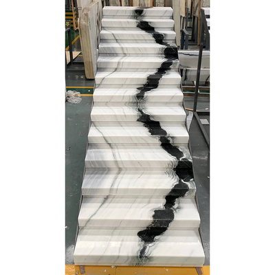 Treppen-Naturstein-Wendeltreppe Soem-ODM Panda Black And White Marble