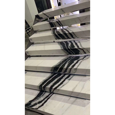 Treppen-Naturstein-Wendeltreppe Soem-ODM Panda Black And White Marble