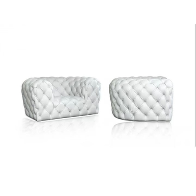Moderne Wohnzimmer-Hotel-Lobby-Couch steppte Knopf-büscheliges Samt-Sofa