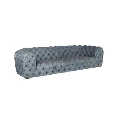 Moderne Wohnzimmer-Hotel-Lobby-Couch steppte Knopf-büscheliges Samt-Sofa