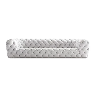 Moderne Wohnzimmer-Hotel-Lobby-Couch steppte Knopf-büscheliges Samt-Sofa