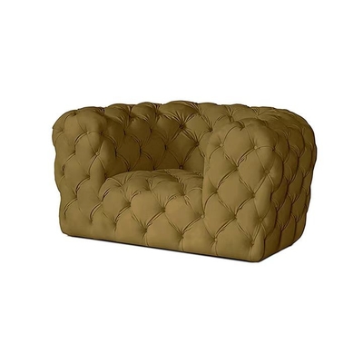 Moderne Wohnzimmer-Hotel-Lobby-Couch steppte Knopf-büscheliges Samt-Sofa