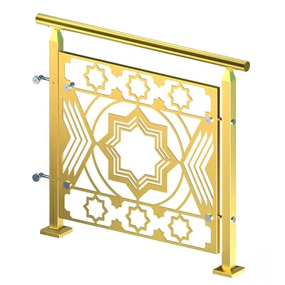 Baluster-Edelstahl-Platten-Geländer des kundenspezifisches Metalldekoratives mit der Eisenbahn beförderndes SS für Treppe