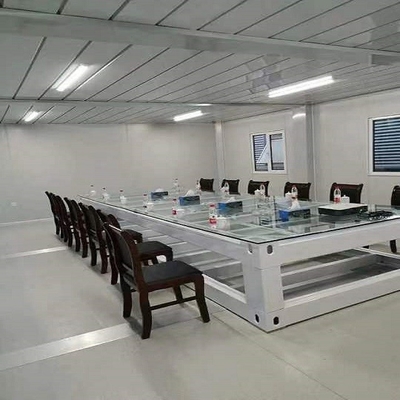 Einfaches abmontierbares Flachgehäuse-Behälter-Haus-Licht-Stahlbewegliches vorfabrizierthaus