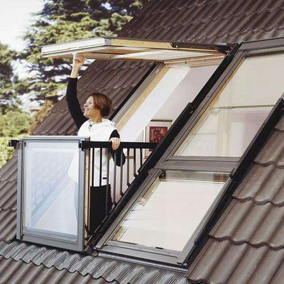 Himmel-Ansicht-wasserdichtes Aluminiumrahmen-Windows-Doppelt-Glasdach-Oberlicht Windows
