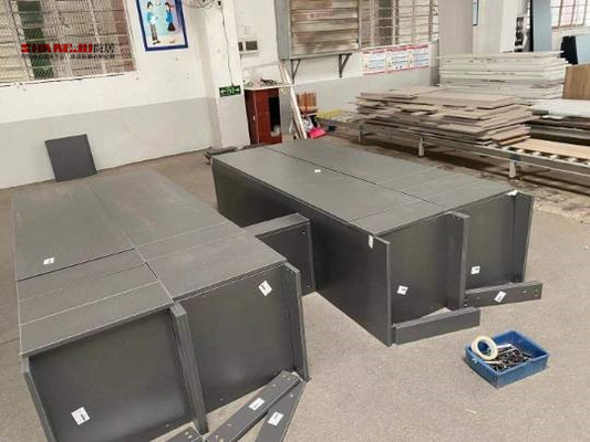 Modernes Hauptsperrholz kundengebundener Garderoben-großer Weg im offenen Art-Wandschrank