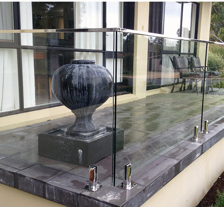 Moderner Edelstahl-Frameless Glasbalustraden-Geländer für Innen- und im Freien