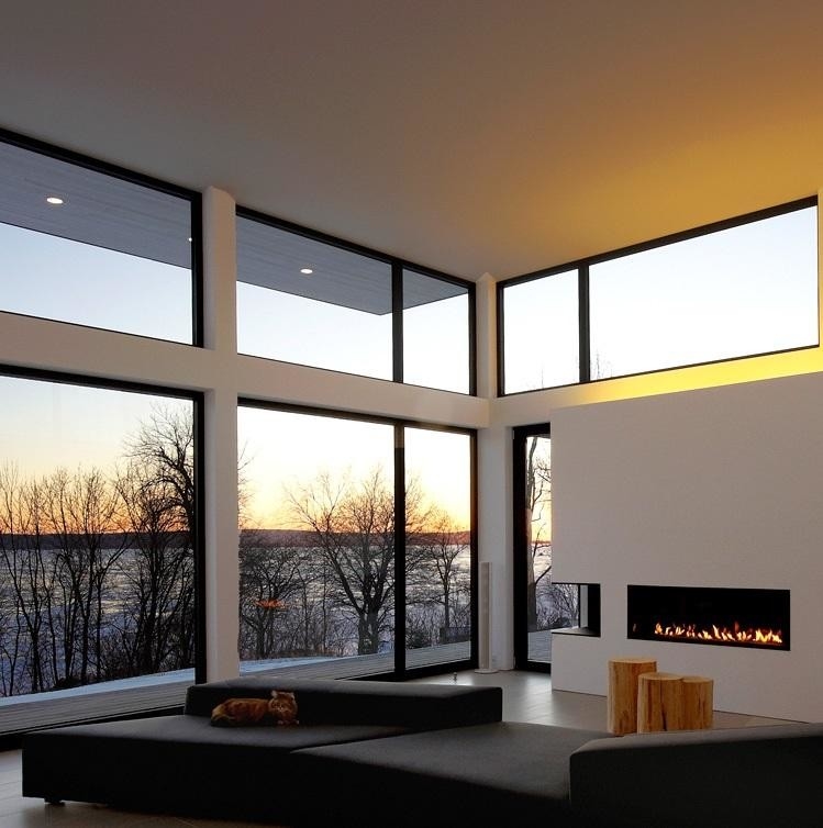 Im amerikanischen Stil panoramisches Windows und Türen milderten Glasörtlich festgelegtes Bild-Aluminiumfenster