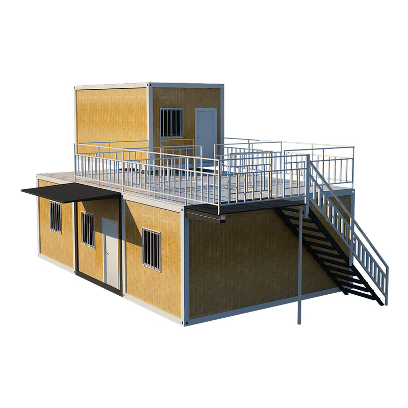 Schlafzimmer-zweistöckige Versandverpackungs-Häuser des Schlafsaal-Fertigbehälter-Haus-4