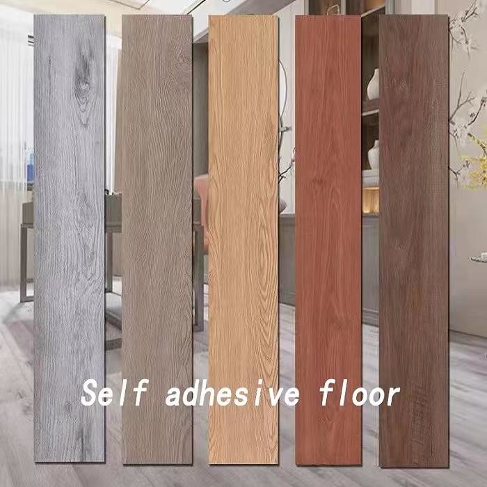 Selbstklebender des 2.0mm PVC-Holz-Korn-Bodenbelag-Schalen-und Stock-DIY Vinylbodenbelag