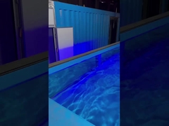 Beweglicher Fertigbehälter-Swimmingpool für Verkauf, gebrauchsfertige leuchtende moderne Behälter-Pool-Schwimmen