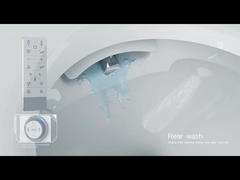 Einfache Installation von Sanitärartikeln, geschlossener Hocker, Schüssel, beheizte Toilette